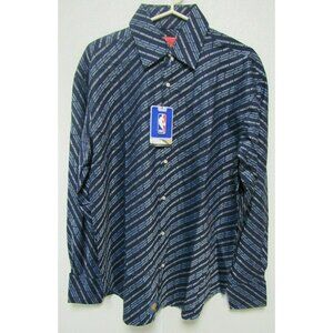 NBA Memphis Grizzlies Blue Button Up Dress Shirt Long Sleeve size 3XL Headmaster